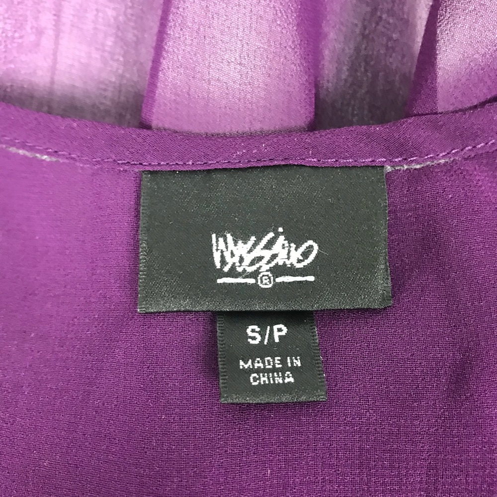 Mossimo Sheer Sequin Tank Top Size S Women Purple - Picture 7 of 8